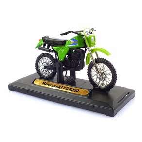 MOTORMAX 1:18 레프리카 가와사키 KDX250 오토바이 모형 MTX057031GR, 그린, 1개