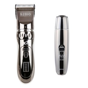 앙비뉴 반려동물 X3 터보 플러스 S2BIO PROFESSIONAL HAIR CLIPPER + 아바네일 발톱 그라인더 세트, 메탈크롬, 1세트