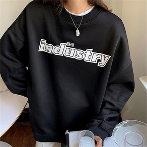 Industy 캐주얼 심플 와이드 임산부 루즈핏 맨투맨