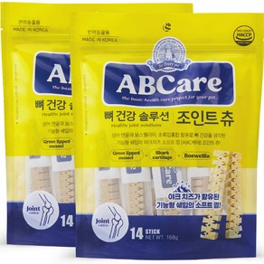 ABCae 강아지 뼈 건강 솔루션 기능성 소프트 츄 덴탈껌 14p, 야크치즈, 168g, 2개