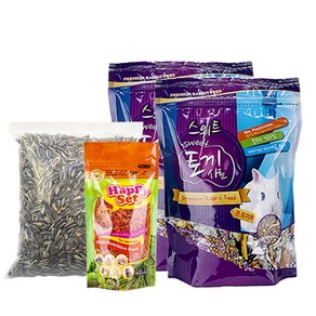 로라펫 스위트 큰 토끼 사료 750g x 2p + 당근칩 70g + 해바라기씨 380g