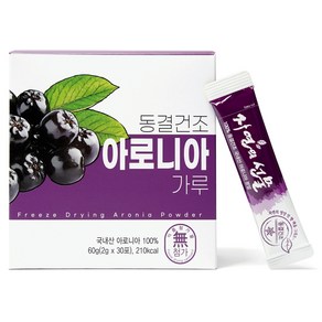 산마을 동결건조 아로니아 가루 30p, 1개, 60g