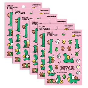 라인프렌즈 미니니구만 투명 스티커