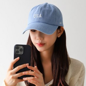 롸잇나우 베이직 USA 레터링 야구모자