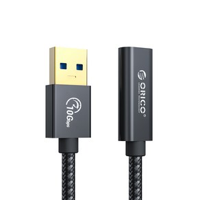 오리코 USB A to C타입 케이블 연장선 USB3.1 Gen2 10Gbps ACF31-03, 1개, 30cm