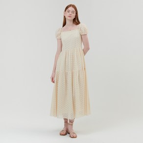 오앨 EMBROIDERY OFF SHOULDER DRESS