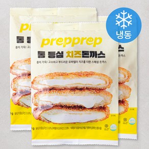 프렙프렙 통 등심 치즈 돈까스 (냉동), 140g, 3개