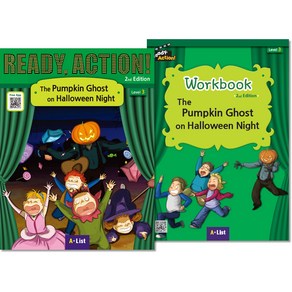 Ready Action 2nd Edition Level3 The Pumpkin Ghost on Halloween Night + Workbook 세트