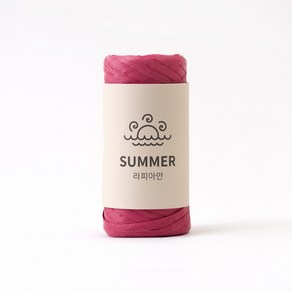 니뜨 썸머 라피아 실 50g, 132 드라이로즈, 1개