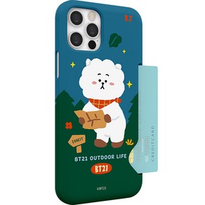 BT21 그린 플래닛 슬림카드 휴대폰 케이스