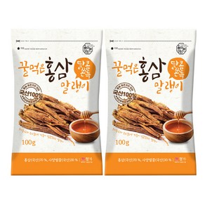 올바른상회 홍삼말랭이, 2개, 100g