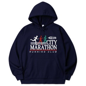 벤힛 MARATHON 오버핏 특양면 후드티셔츠