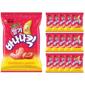 바나나킥 딸기 과자, 60g, 16개