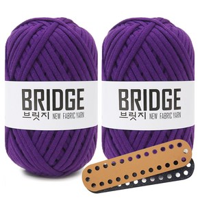 니뜨 브릿지 실 80g x 2p + 미니 타원형 인조가죽 가방바닥 중 세트