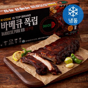 바베큐 폭립 숯불구이향 (냉동), 400g, 1개