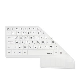 파인피아 에이수스 TUF Gaming F15 FX506HC 시리즈용 문자 키스킨, WHITE, 1개