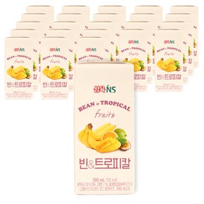 삼육네이처세븐 빈 앤 트로피칼 두유, 190ml, 24개