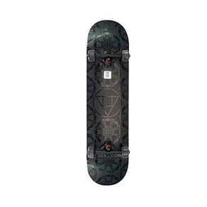 UNKNOWN 고급형 K SKATEBOARD, BLACK, 1개