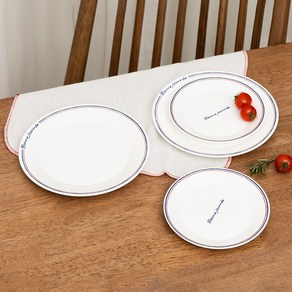 한국도자기 레떼드파리 B 접시세트, 혼합색상, 1세트, 접시 21cm 2p + 17cm 2p