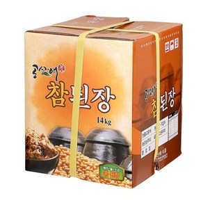 뚝배기 참된장 14kg 재래식된장 한식 메주 전통된장 집된장, 1개