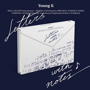 영케이 - Lettes with notes 포토북(80p)+포토카드(랜덤 1종)+네컷 퍼즐(랜덤 1종)+편지(1종)+포토 스티커(1종)