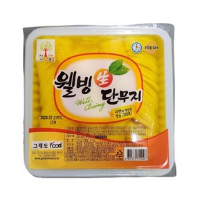 그래도푸드 웰빙 생단무지 슬라이스 2.5kg / 아이스박스 포장배송, 1개