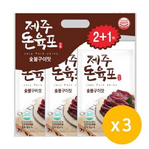 고려식품 제주돈육포 9개(30g*3입*3개)