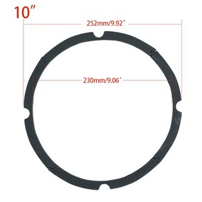 스피커 경적 누름 에지 개스킷 폼 에지 수리 스피커 서라운드 고무, 10인치 4구 4구