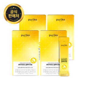 [본사공식몰] 퓨리카뮤신 글루타치온 레몬맛 젤리 6박스 60포, 200g, 4개