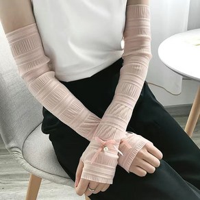여성 손등 팔토시 1+1자외선차단 운전 운동 여행 골프 진주리본 팔토시