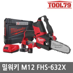 밀워키 M12 FHS-632X FUEL 6인치 충전 체인톱, 1개