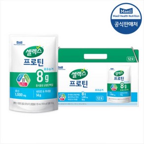 셀렉스 코어 프로틴 음료 로우슈거 파우치, 125ml, 48개