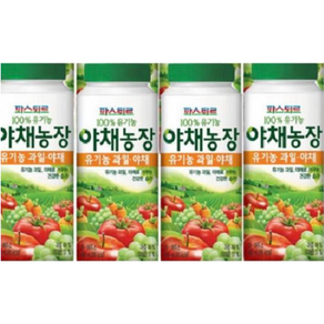 파스퇴르 유기농 야채농장 과일야채 190ml/24팩