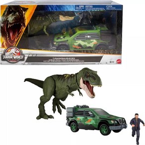 쥬라기 월드 레거시 컬렉션 티렉스 엠부쉬 팩 Tyannosauus Rex Ambush 미국 한정판 키덜트 피규어, 1개