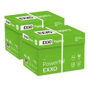 엑소EXXO A4 복사용지A4용지 80g 2BOX4000매, 4000개