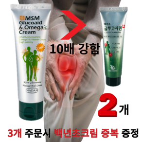 나담 MSM 글루코이드 오메가3 크림, 2개, 120ml