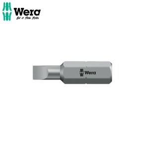 WERA 베라 일자 드라이버 비트 팁 800/1 Z 1.2x8x25mm 072063, 1개