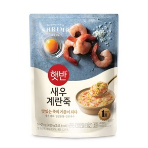 햇반 소프트밀 새우계란죽, 420g, 15개