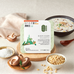 죽선가 건강한 약선죽 영양죽 세트, 산심죽(잣), 350g, 4개