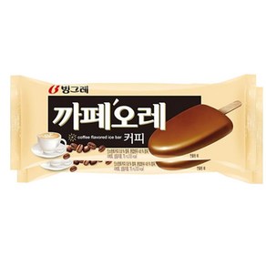 빙그레 까페오레바 한박스 아이스크림, 40개, 80ml