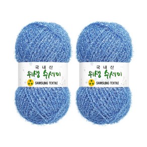 [삼성모사] 위생수세미 도톰한 수세미실, 2개, 710