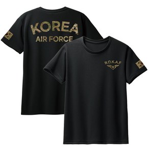 ROKAF AIRFORCE 멀티카모 공군 로카티셔츠