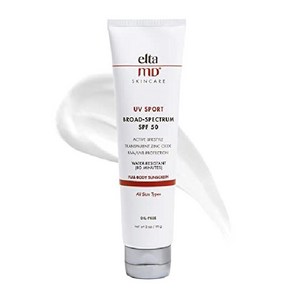 EltaMD 엘타엠디 선크림 UV 스포츠 운동 전신 SPF50 80분 방수 90ml, 1개