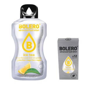 [볼레로음료] 2kcal 무설탕 과일워터 아이스티 음료 (생수 500ml 3g), 3g, 1박스, 12개입, 아이스티레몬