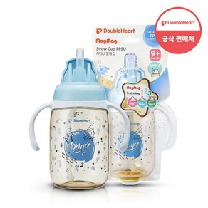 더블하트 마그마그 PPSU 빨대컵 프린스 270ml