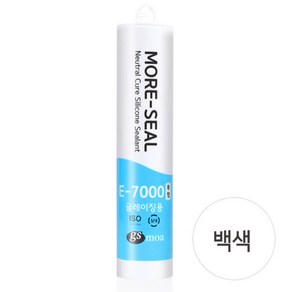 GS모아 실리콘 무초산 E-7000 글레이징 백색 270ml, 1개