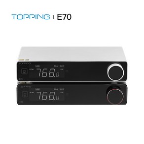 TOPPING E70 Hi Res Audio DAC USB Wieless ES9028Po DAC Bluetooth 5.1 LDAC XMOS XU316 DSD512 PCM768K, Black