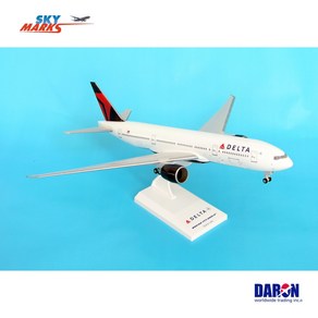 다론 비행기모형 델타 항공 B777 모형 Delta Ailines B777-200 모형비행기 1대200 Daon Skymaks SKR374G 스카이월드, 1개