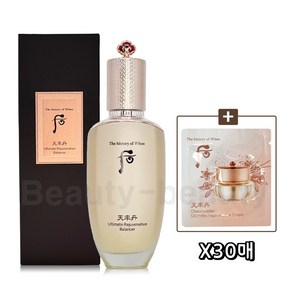 더후 천율단 화율 밸런서 150ml 기획세트 (스킨로션 25ml 또는 샘플 30매 증정), 화율 크림 30매, 1개