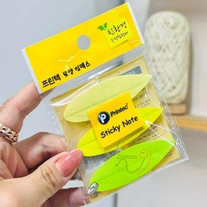 늘정 스티커 메모지 나뭇잎 랜덤 점착메모